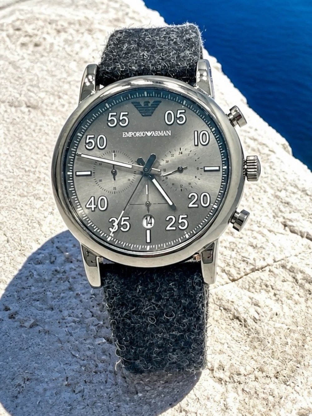 Emporio Armani Luigi Analog Grey Dial Men's Watch-AR11154